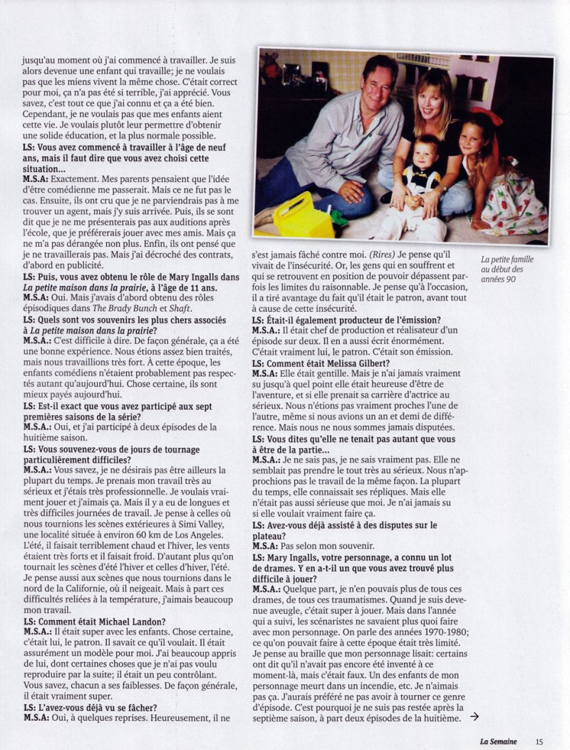 La Semaine article, March 2010 page 15